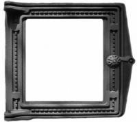 Дверка топочная «Литком» 250х280 со стеклом крашеная ДТ-4С RLK 517