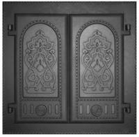 Дверка каминная двухстворчатая крашеная «Литком» 410х410 ДК-6 RLK 8314