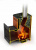 Банная широкоэкранная печь «ТМF Витрувия Inox» терракота, с теплообменником