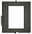 Дверка топочная герметичная «Литком Сельга-2» 250х280 крашеная со стеклом ДТГ-4ВС