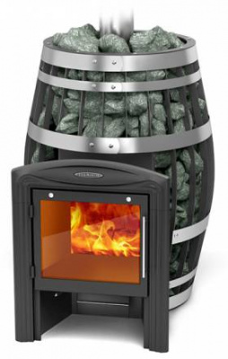 Банная печь-сетка «ТМF Саяны XXL 2015 Carbon витра» с теплообменником