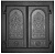 Дверка каминная двухстворчатая крашеная «Литком» 410х410 ДК-6 RLK 8314
